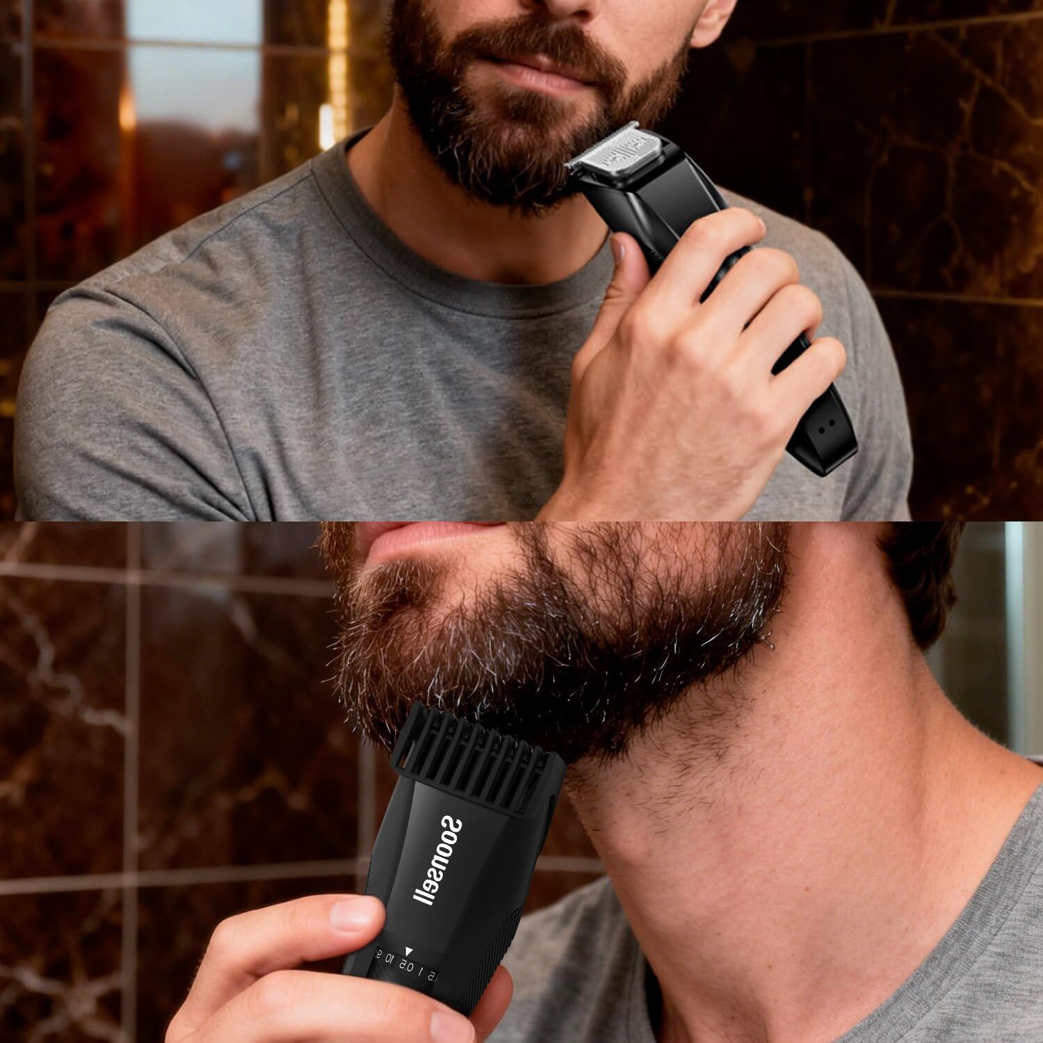 Manscape Beard Trimmer for Men,4 in 1 Men's Grooming Kit, | IPX7 Waterproof,Ball Shaver,Nose Hair Clippers,Electric