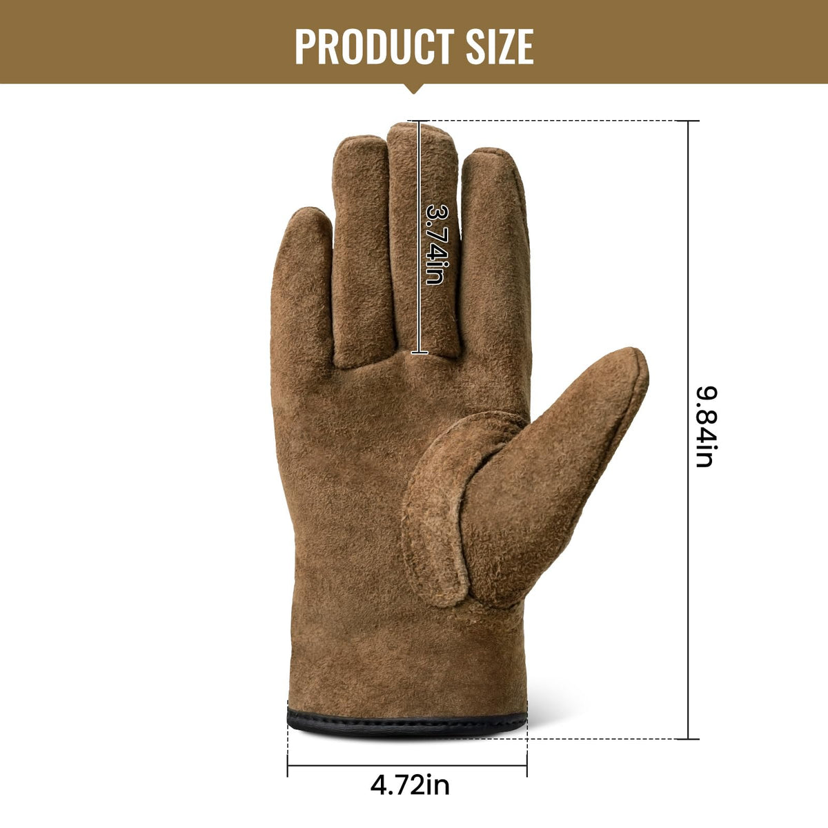 Welding Gloves,Fireproof Leather Work Gloves for Men/Women
