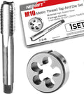 M10 x 1.25 Tap and Die Set,HSS M2,M10 Right Hand Thread Tap Die Set