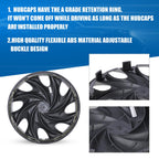 4Pcs Set 14inch Universal Wheel Rim Cover Hubcaps Replacement