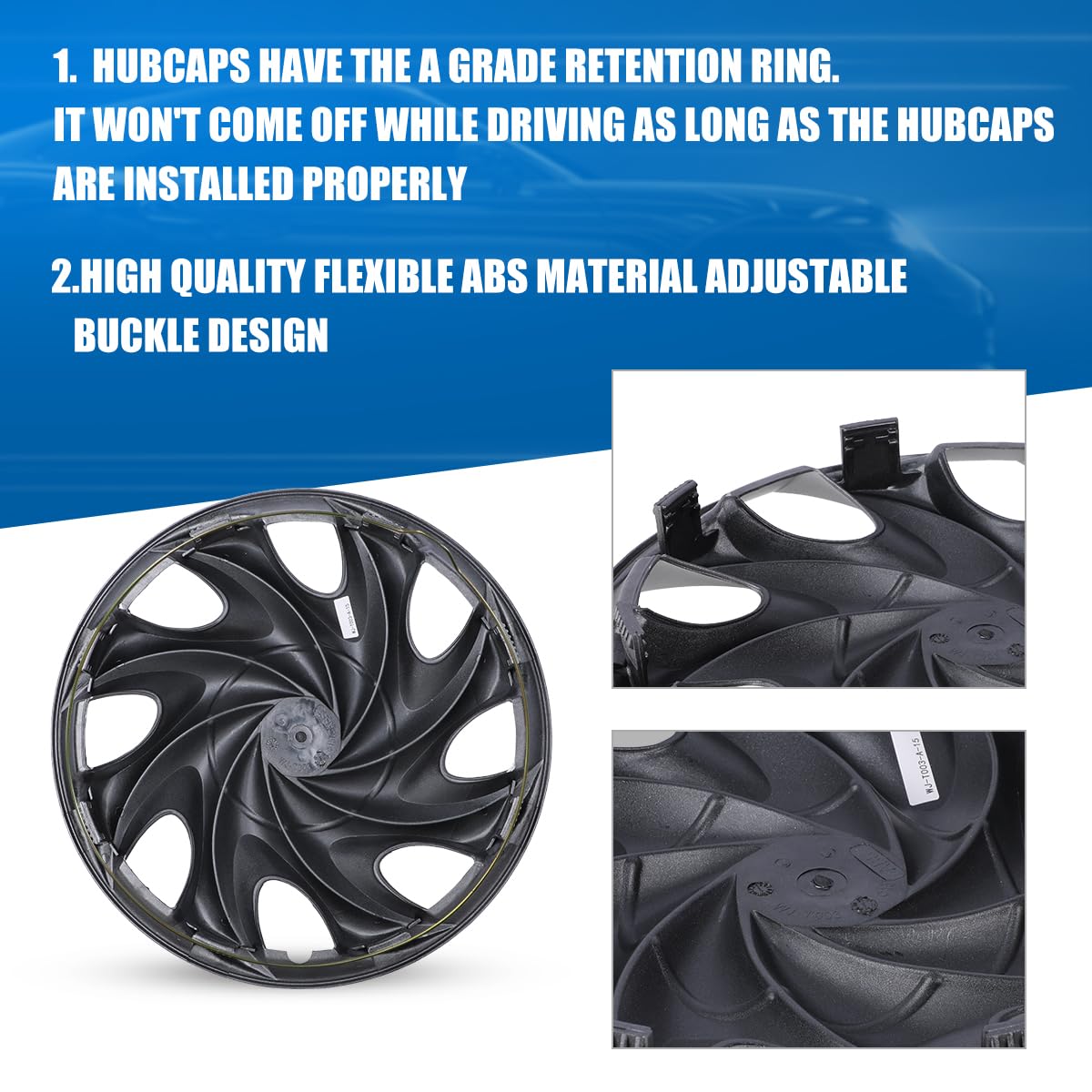 4Pcs Set 14inch Universal Wheel Rim Cover Hubcaps Replacement
