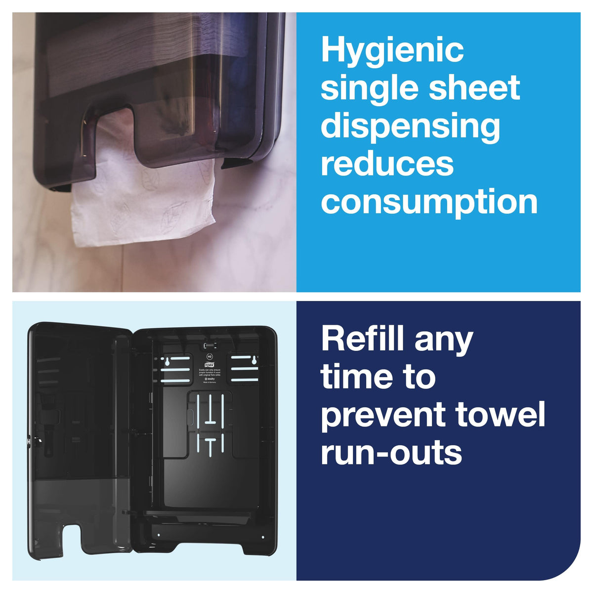 Xpress Multifold Hand Towel Dispenser Black H2, 553028