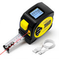 Laser Tape Measure, 164ft Class II Laser Distance Meter (0.49mW Red Laser) and 16ft Manual Tape Measure