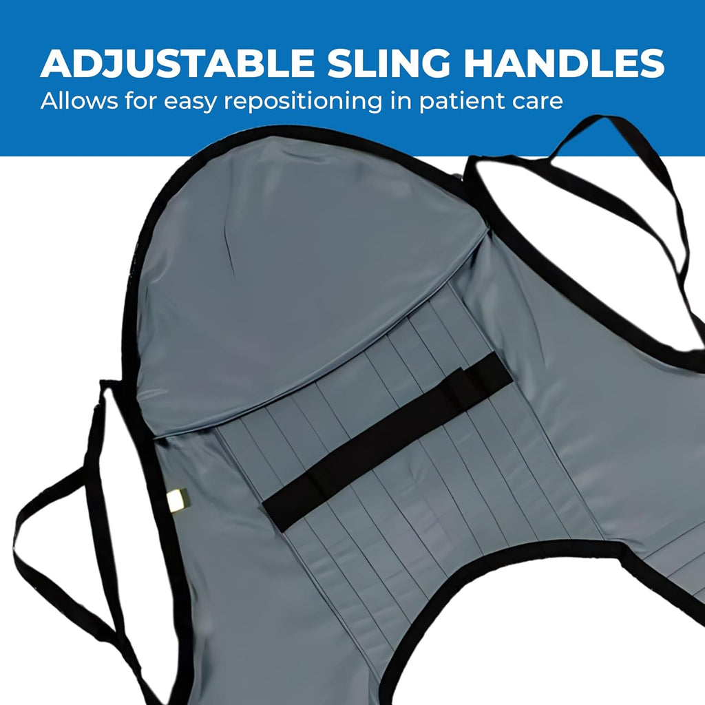 Padded U-Sling with Head Support for Hoyer Patient Lift Sling