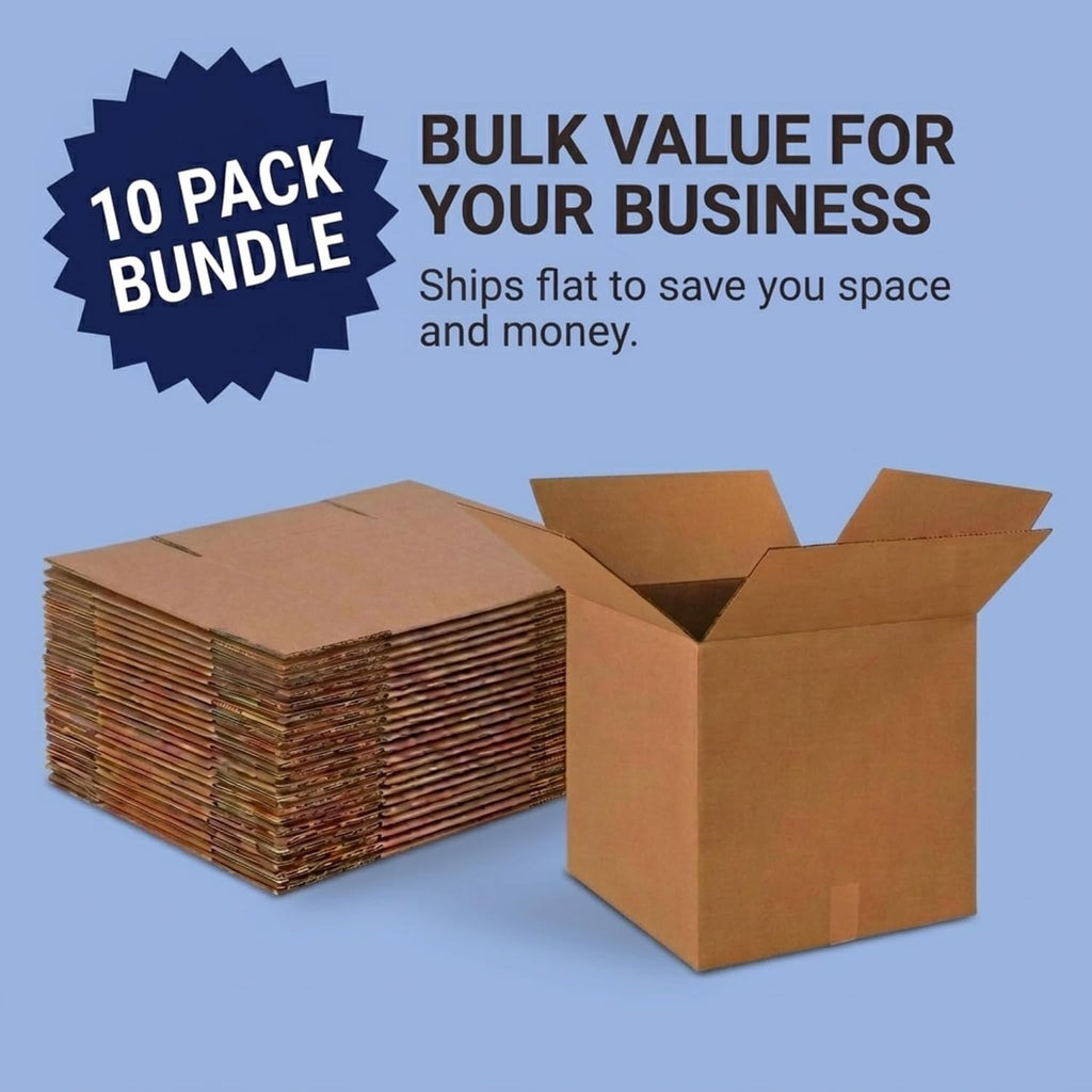 Cube Shipping Boxes, 20x20x20" 10-Pk for Shipping & Packing