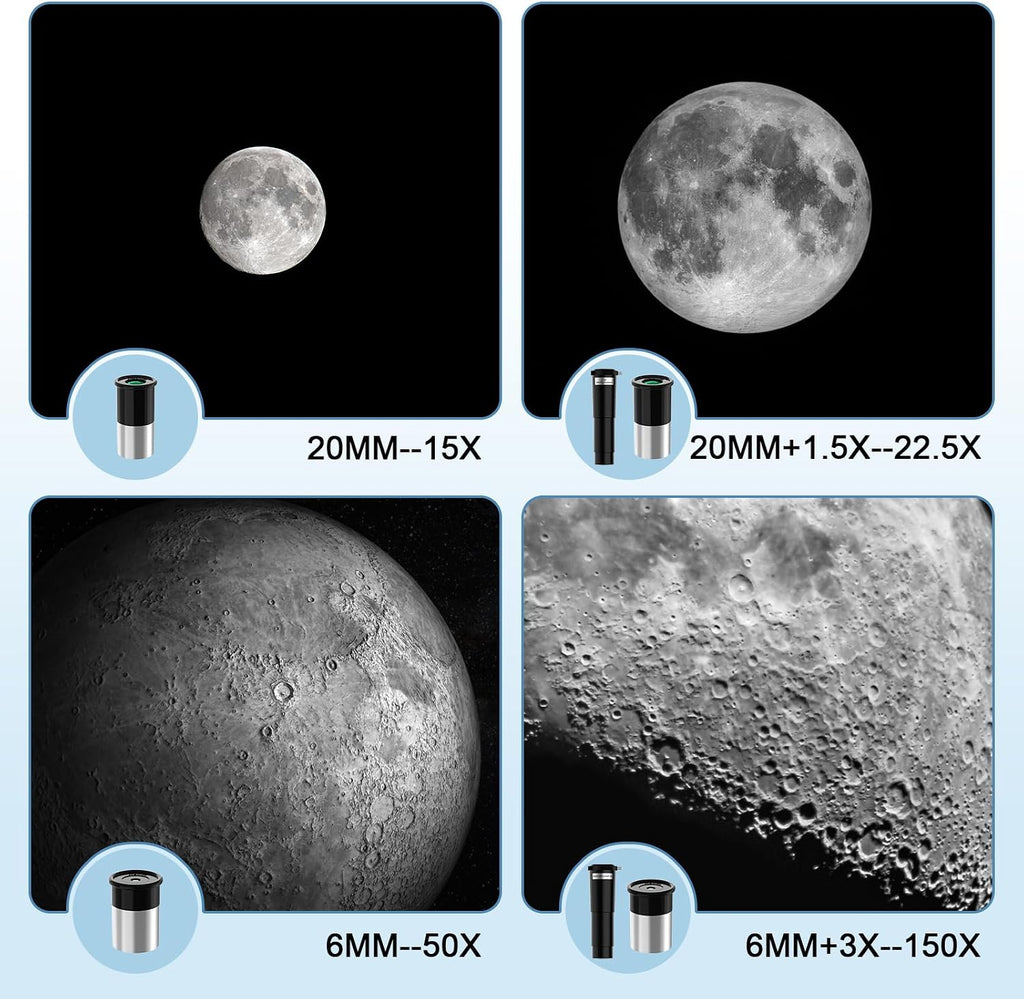 Telescope for Kids, 70MM Aperture Telescopes for Adults (15X-150X) with FMC Optics, 300MM Astronomical Refractor