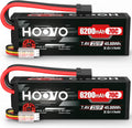7.4V 70C 6200mAh 2S Lipo Battery Hard Case with Tracxas Plug(2 Packs