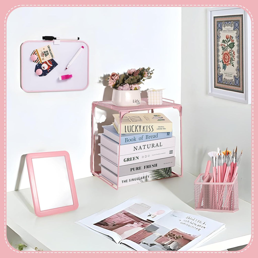 13 Pcs Pink Locker Accessories for Girls Locker Organizer Kit | Back to School Party Office School, Locker Shelf for