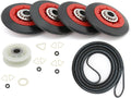 Dryer Repair Kit Drum Rollers Belt Idler Pulley Replace For Maytag MEDB400VQ0 MEDB200VQ0 MEDX700AXL0 MEDB850WQ0 MEDB855DC0 MEDB850YW2 MEDB850YW1 MEDB850YW0 MEDB850YG2 MEDB850YG1 MEDB850YG0 MEDB850WR1