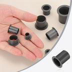uxcell 6Pcs Flanged Sleeve Bearings,ID17mmxOD19mmxL25mm POM Bushing,Black