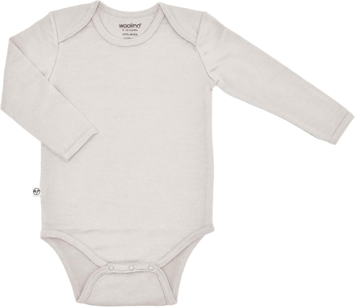 100% Superfine Merino Wool Baby Bodysuit - Long Sleeve Bodysuit for Boy and Girl - Tagless Neck Bodysuit for Unisex