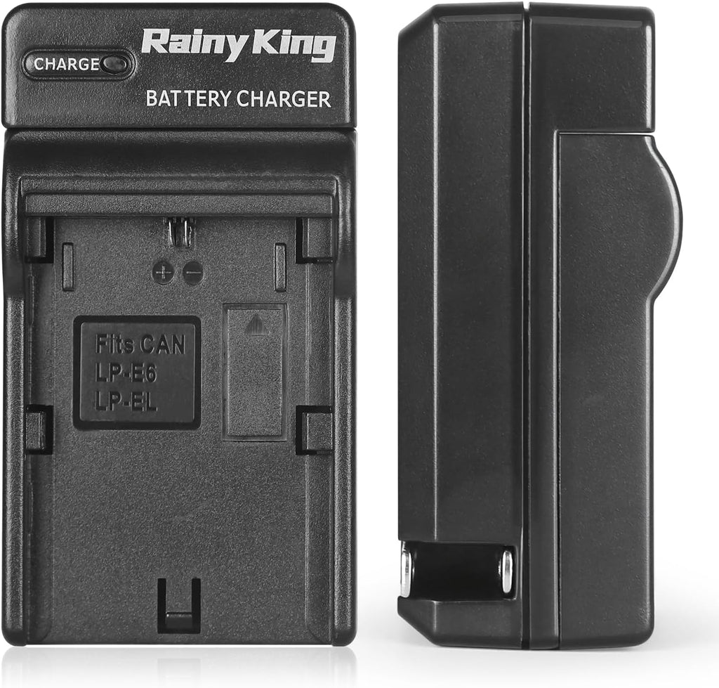 LP-E6 Battery Charger for Canon EOS 60D, 60Da, 6D, 70D, 7D, 7D Mark II, 5D Mark II, 5D Mark III, Replacement for