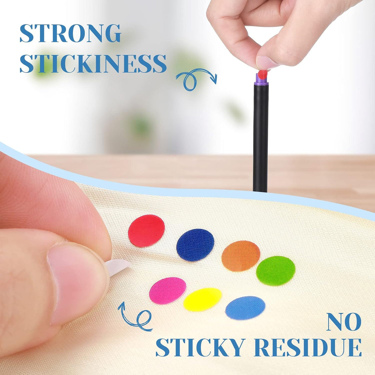 8000 Pieces 1/4" Colored Dot Stickers Round Color Coding Labels
