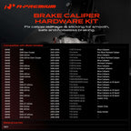 A-Premium Front Disc Brake Hardware Kit Compatible with BMW Models