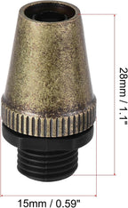 uxcell Cable Glands Strain Relief Cord Connector Grips Metal Bronze 5Pcs for Wiring Hanging Light Ceiling Pendant Lamp