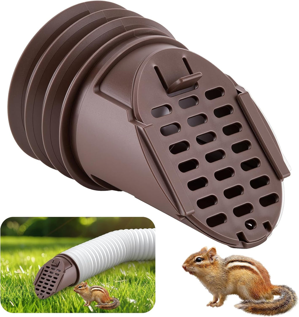 Rain Gutter Downspout Extension Hose Guard, Drain Downspout Extender Outlet Filter and Leaf Guard, for Standard 4''