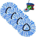 4-Pack Spin Mop Replacement Head for O-Ceda RinseClean Spin Mop Refill 2-Tank System Microfiber Deep Cleaning Machine