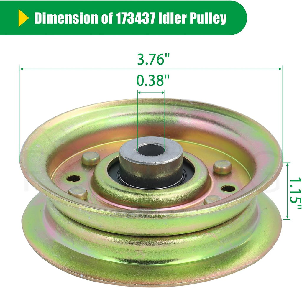 131494 Idler Pulley for Craftsman 42 Inch LT1000 LT2000 Mower Decks