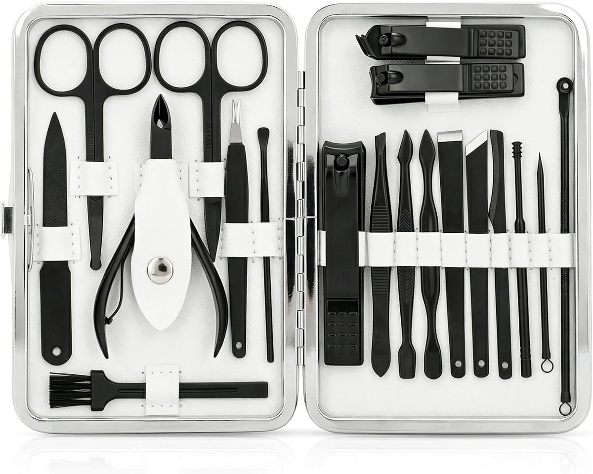 19-Piece Stainless Steel Manicure & Pedicure Set