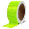Reflective Tape Outdoor Waterproof, 2" x 33FT Fluorescent Green Heavy-Duty Adhesive Safety Warning Reflector for