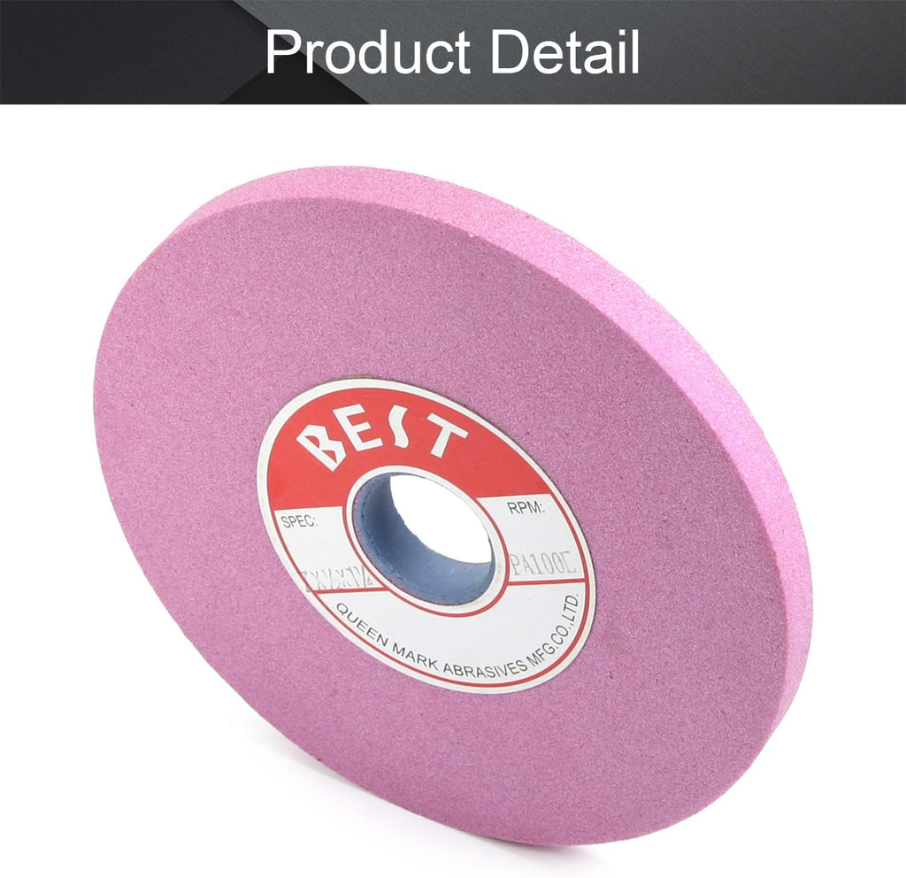7-Inch 100-Grit Bench Grinding Wheel Chrome Corundum