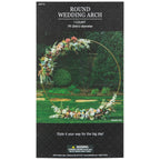 Gold Round Metal Wedding Arch, 7 Foot Diameter