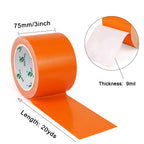 1Pack 3inch Duct Tape Heavy Duty Waterproof Orange 9Mil 20Yds