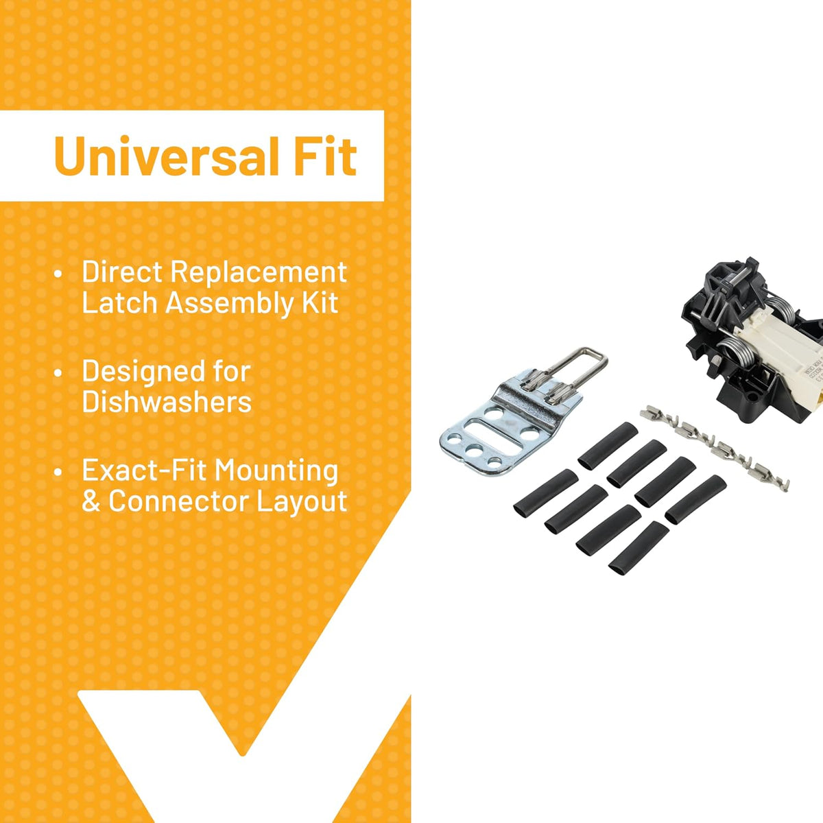 Smart Choice 5304525218 Dishwasher Door Latch Assembly Service Kit Compatible with Frigidaire, Compatible with Electrolux Dishwashers, Replaces 5304516818 154722401