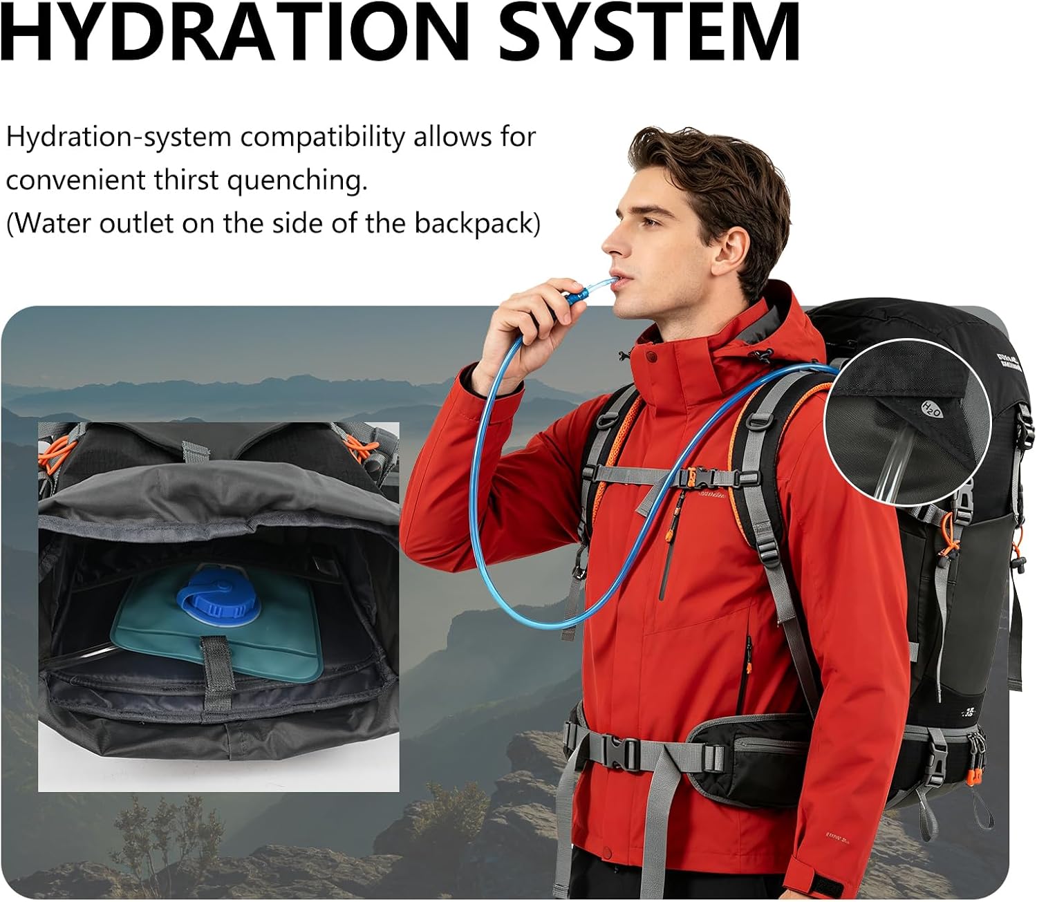 35L Hiking Backpack for Women men,Waterproof Camping Backpacking Backpack ﻿ | Outdoor Backpack Hiking for