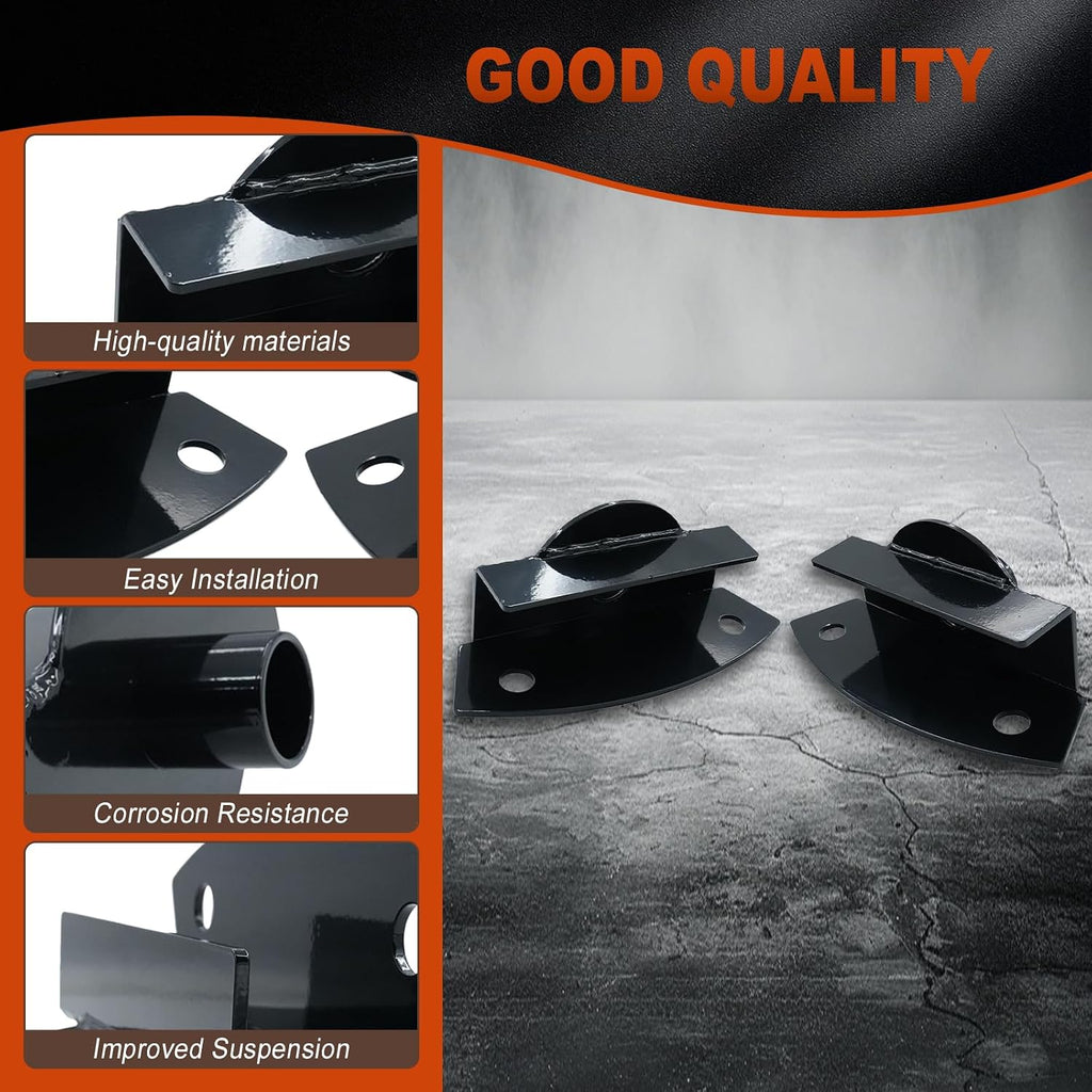 WELLBOX 2Pcs Rear Upper Coil Spring Bucket Mount Perch Retainers for Jeep Wrangler, for TJ 1997-2006
