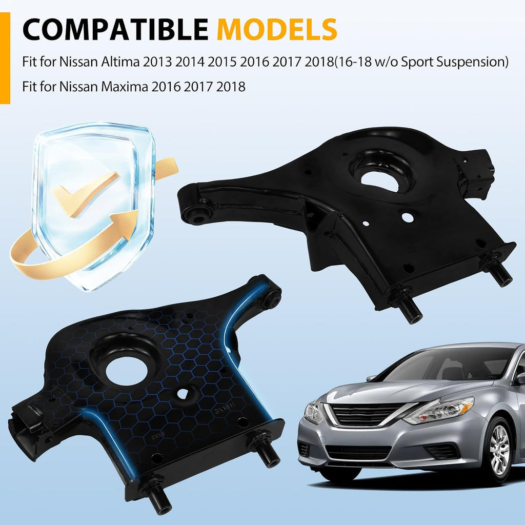 Rear Control Arm kit with Rear Bar Stabilizer Link Compatible with Nissan Altima 2013-2018, for Maxima 2016-2018,Replace# 551B1-3TA0D 551B1-3TA0C K750662 K750663
