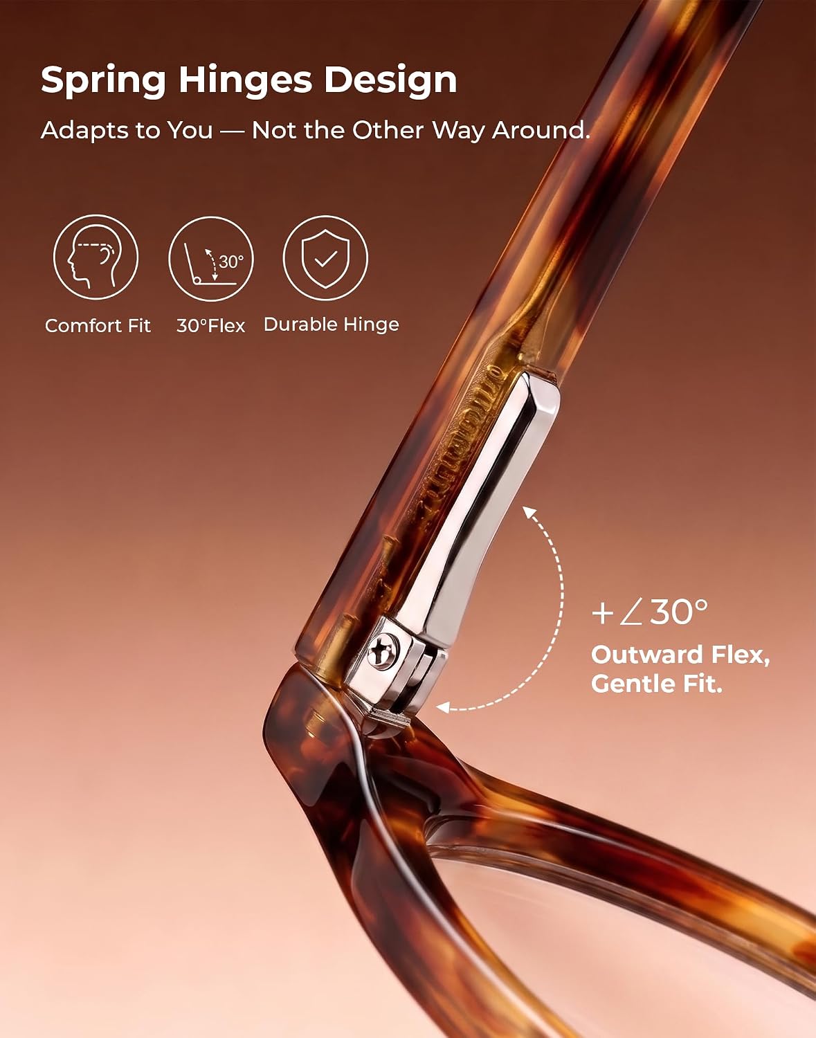 Blue Light Blocking Glasses Men Women,Vintage Round Frame Eyeglasses | Flexible TR90 with Red,Orange,Clear Lens for
