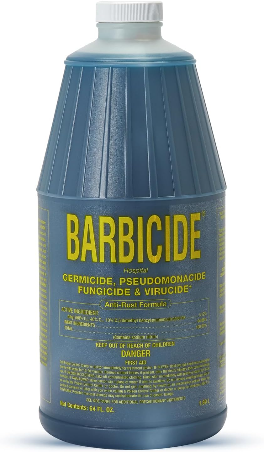 Half Gallon Disinfectant Concentrate | EPA-Registered, Hospital-Grade Germicide for Salons & Barbershops | Anti-Rust