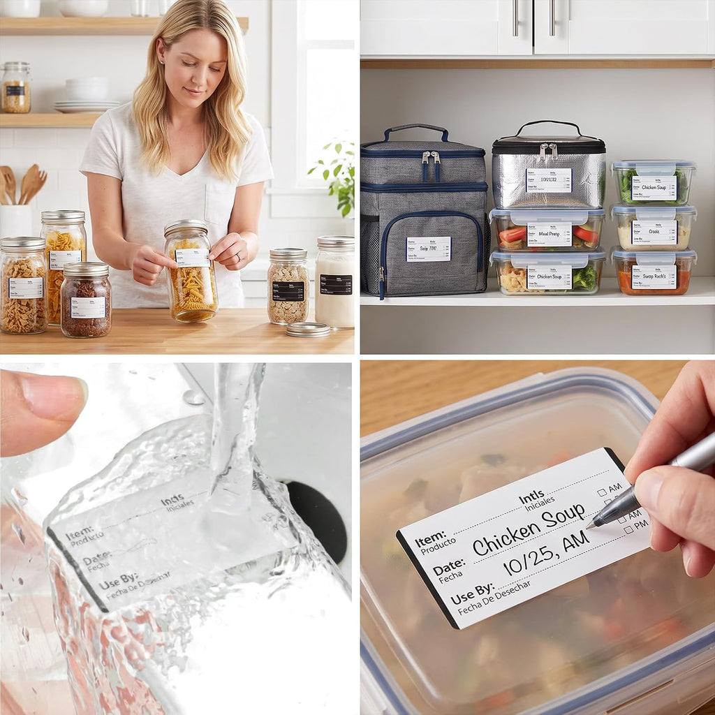 2 Rolls 1000 Pieces Dissolvable Food Labels