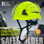 G2C Safety Helmet ANSI Type 2 Class C Hard Hats Vented EPS Liner Lightweight for Construction Work at Height Rescue
