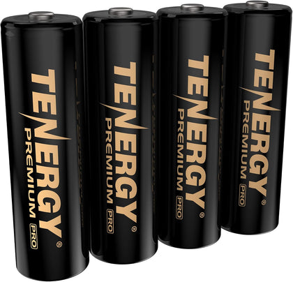 Premium PRO Rechargeable AA Batteries, High Capacity 2800mAh NiMH AA Battery, 4 Pack Rechargeable Batteries