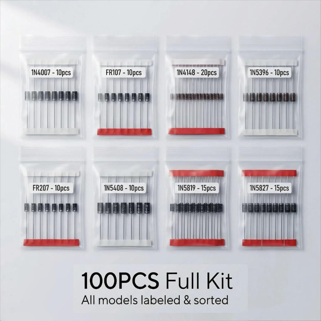 Diode Assortment Kit, 100PCS