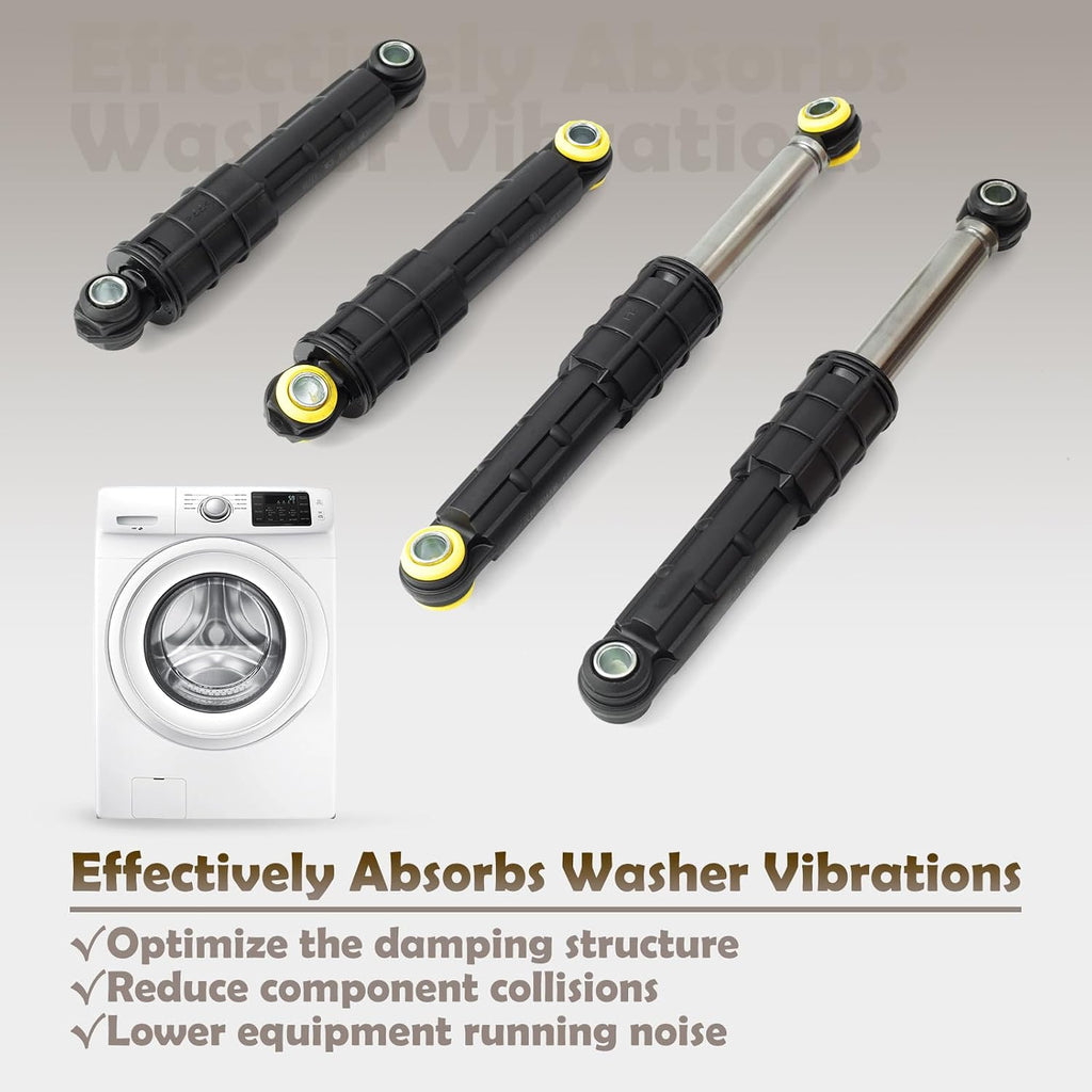 Washer Shock Absorber Kit Compatible with Samsung Washing Machine WF42H5000AW WF42H5200AP WF42H5200AW WF45K6200AW WF45K6200AV WF45K6500AW WF45K6500AV WF45M5500AW WF50K7500AV WF50K7500AW