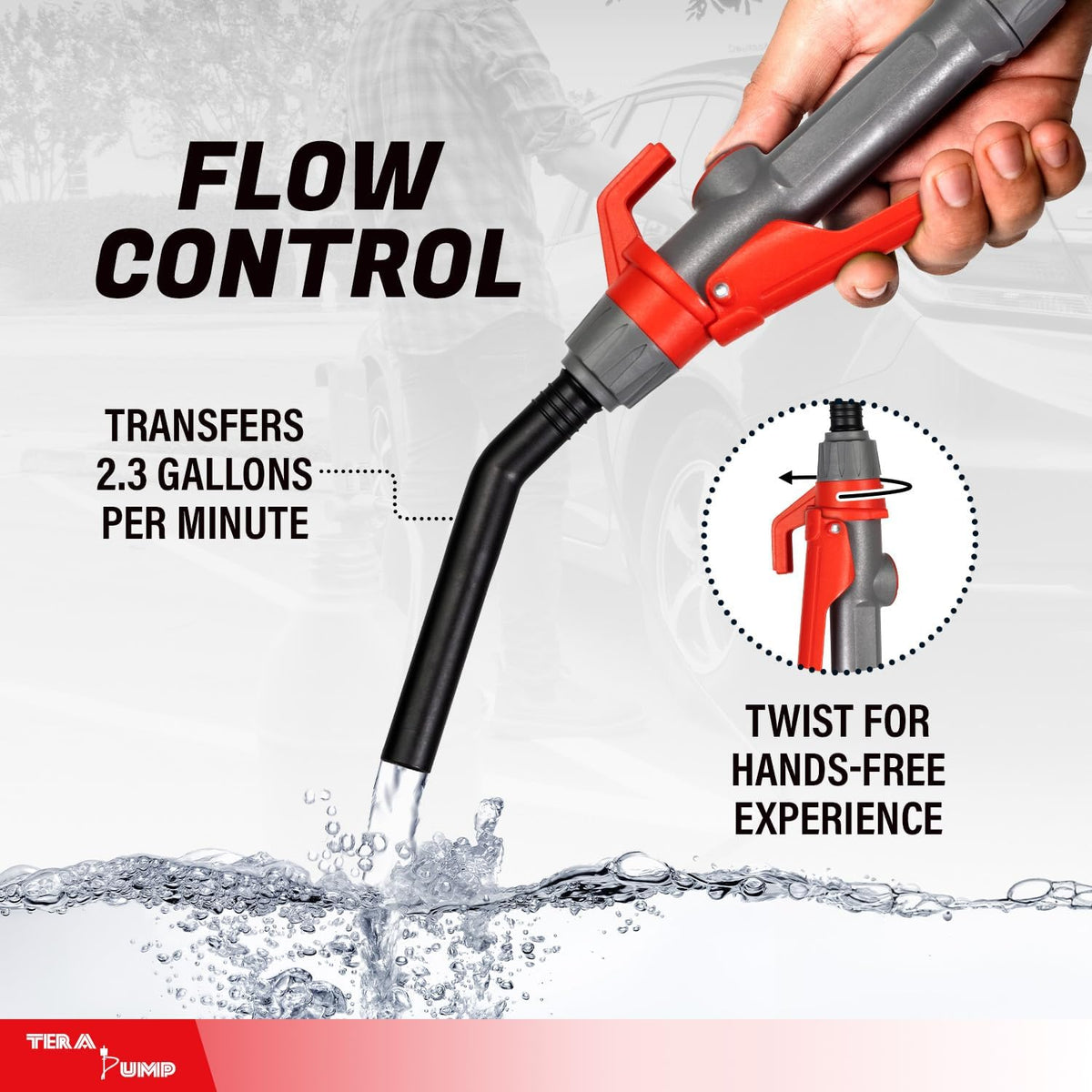 TeraPump 2nd Gen TREP01-TXL E85 Electric Gas Transfer Pump