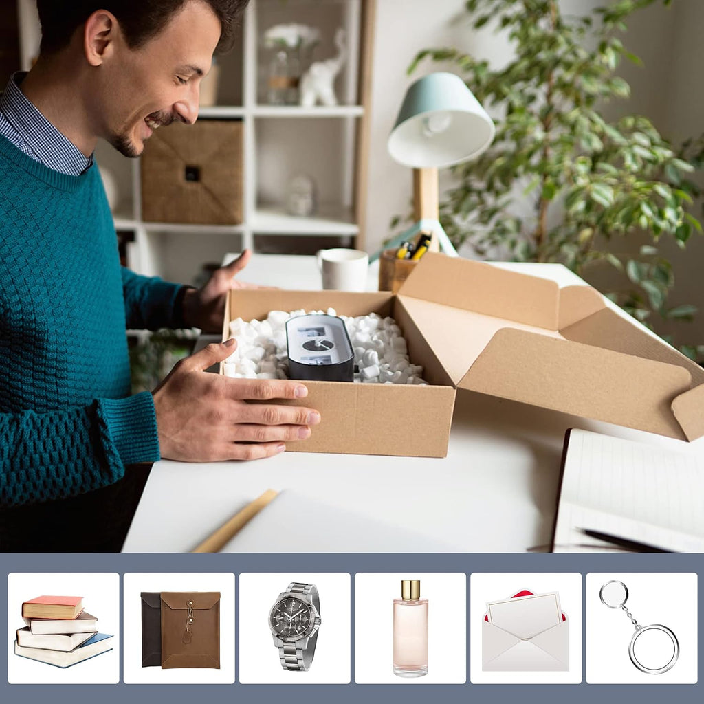 25Pack 8 x 6 x 2 Inch Shipping Boxes, Small Corrugated Cardboard Box, Packaging Boxes for Gift Wrapping, Mailer
