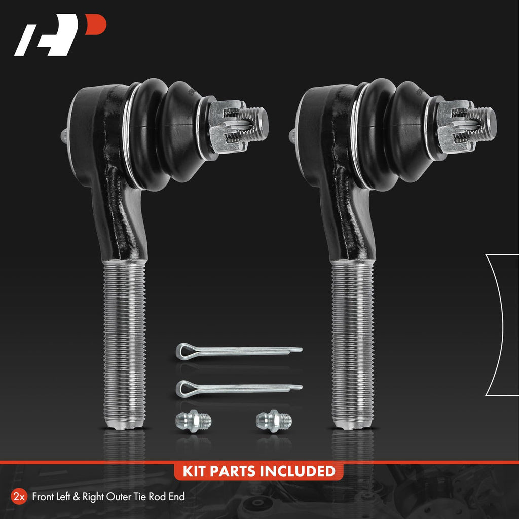 A-Premium 2 x Front Outer Tie Rod Ends, Compatible with Ford & Lincoln