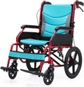 Foldable Transport Wheelchair for Adults 250 Lbs, Lightweight Transport Chair for Seniors, Portable Wheel Chair with
