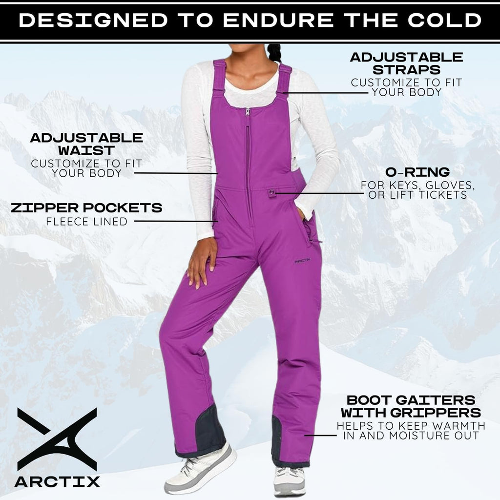 Kids Insulated Snow Bib Overalls