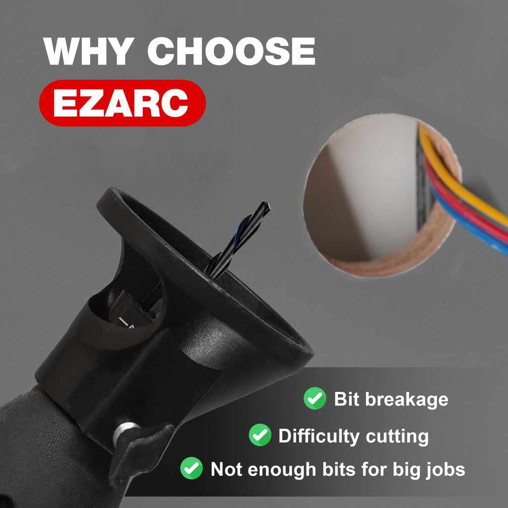 EZARC 1/8-Inch Multi-Purpose Cutting Bits for Drywall Wood Plastic