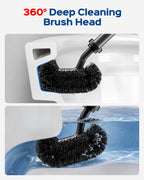 Toilet Bowl Brush and Plunger Set: 2-in-1 Hidden Holder Design