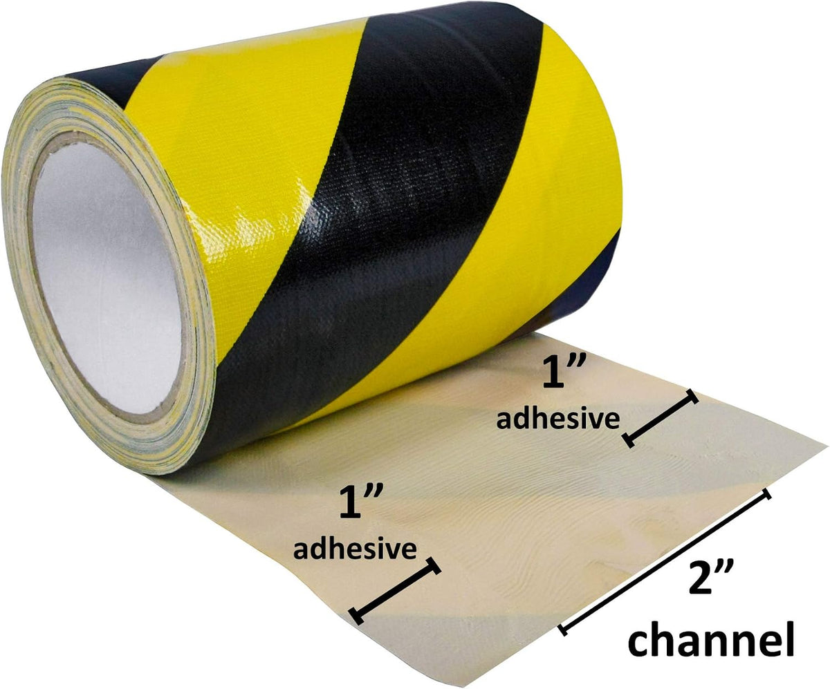 Tunnel Tape with Non-Adhesive Center Channel Path for Cable Management Gaffer's Tape 4" x 100 Feet (33 Yards)