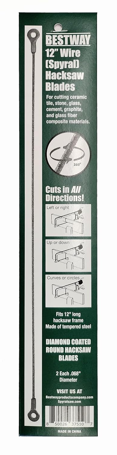 Diamond Rod Hacksaw Blade, (2 pcs)