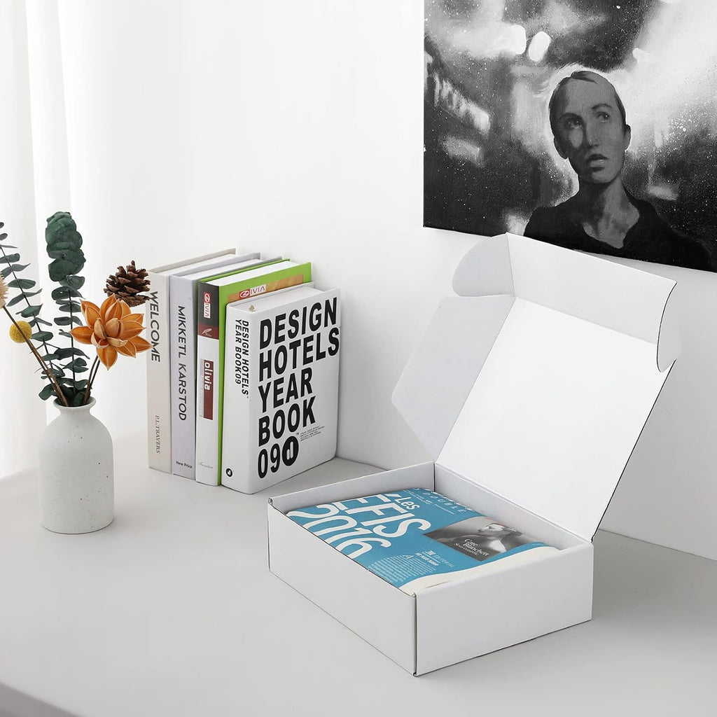 6x6x4 inch White Shipping Boxes for Small Business- Set of 25