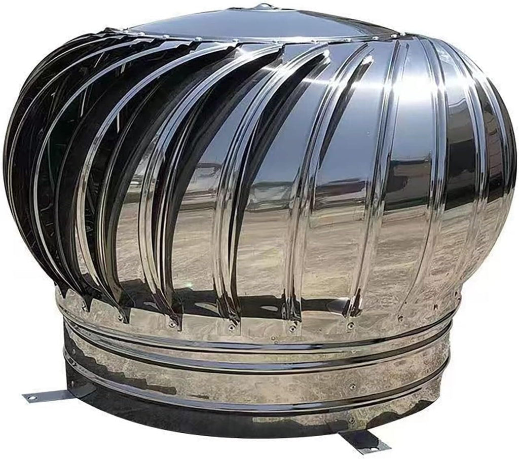Ventilator Roof,304 Stainless Steel Powered by Wind Weatherproof,Fireplace Chimney Caps