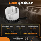 maXpeedingrods HVAC Heater Blower Motor Fan Assembly for Suzuki Grand Vitara 06-13 7415076K11